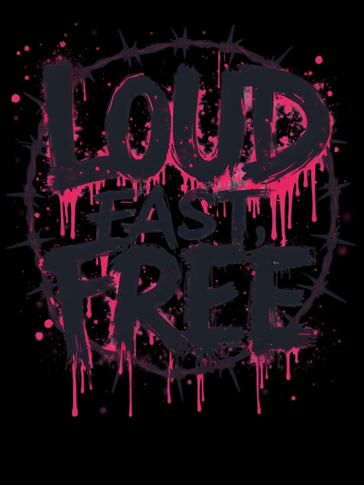 Neon Rebellion Loud Fast Free by VelvetWhispers