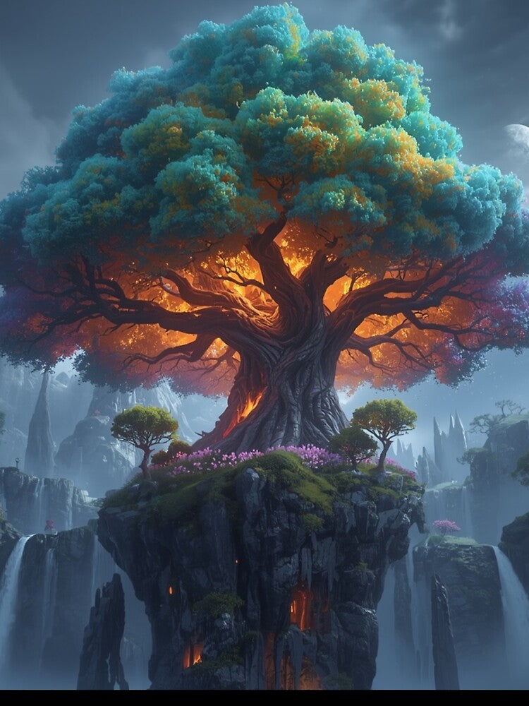 Enchanted Tree of Eternal Light by PixelVibe782