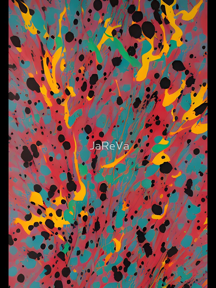 Printed image of paint splatters v3 by JaReVa