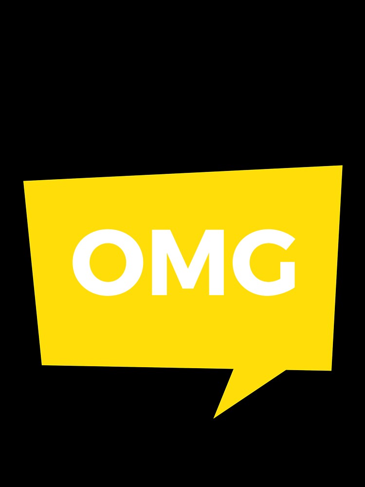 OMG OH My GOD Yellow  Novelty Design by popotamfriends