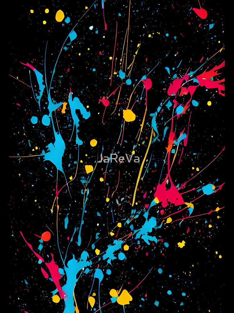 Printed image of paint splatters v6 by JaReVa