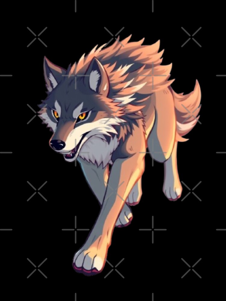 Prairie Wolf - North American Wild Wolf Species Design by DUMEJE