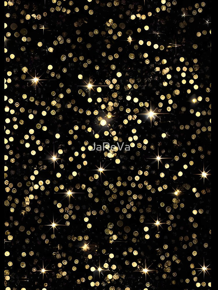 Printed image of golden glitter and sequins v8 by JaReVa