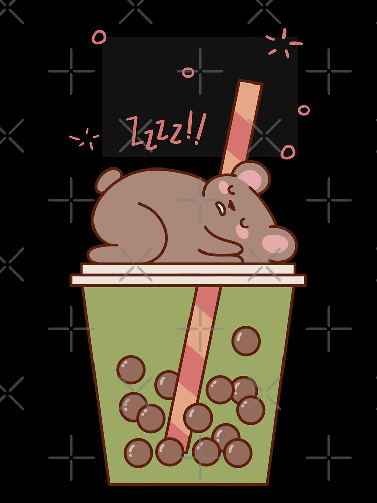Kawaii Koala and Bobba tea Phone cover and stickers by GulQari