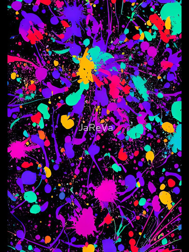 Printed image of paint splatters v2 by JaReVa