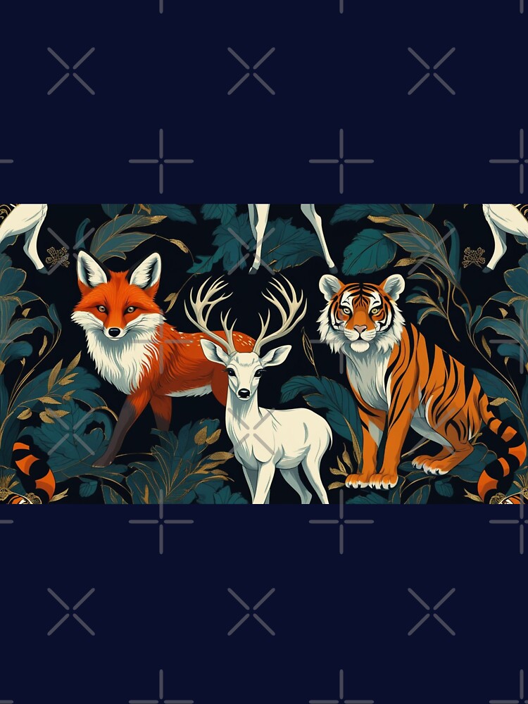 Fox, Deer, Tiger by DreamDarker