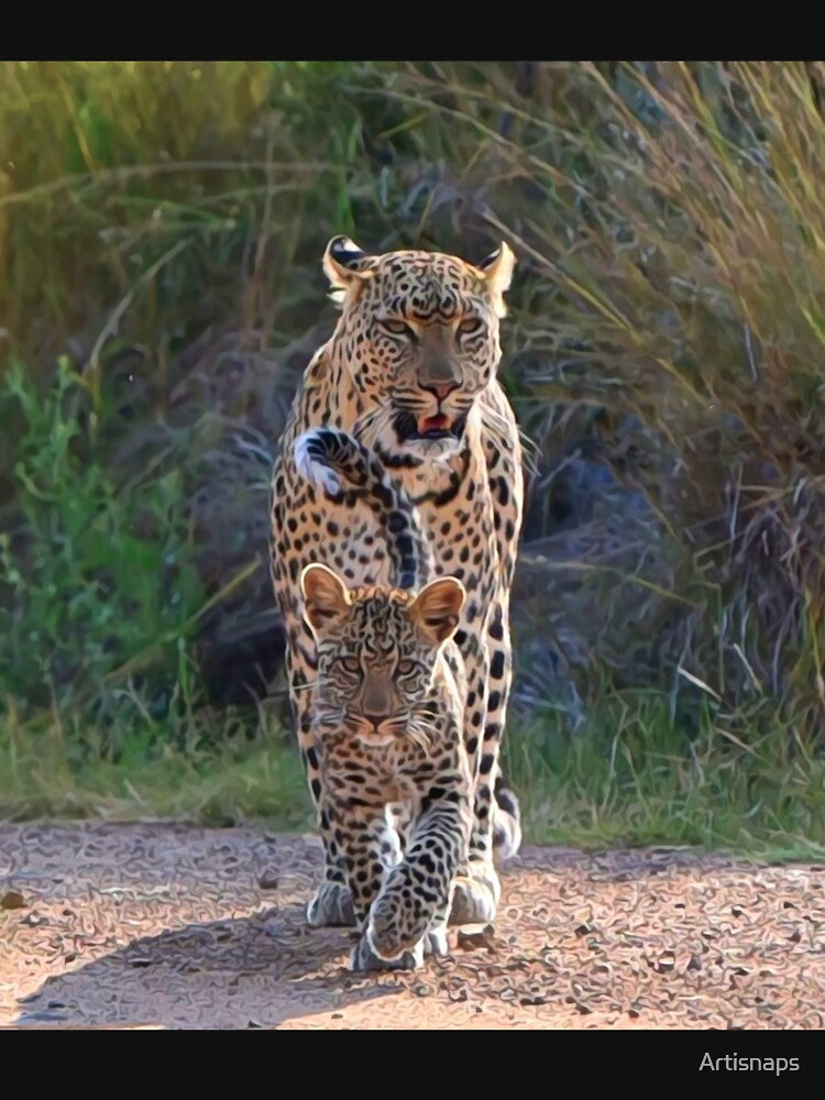 Leopard And Cub | African Wildlife by Artisnaps