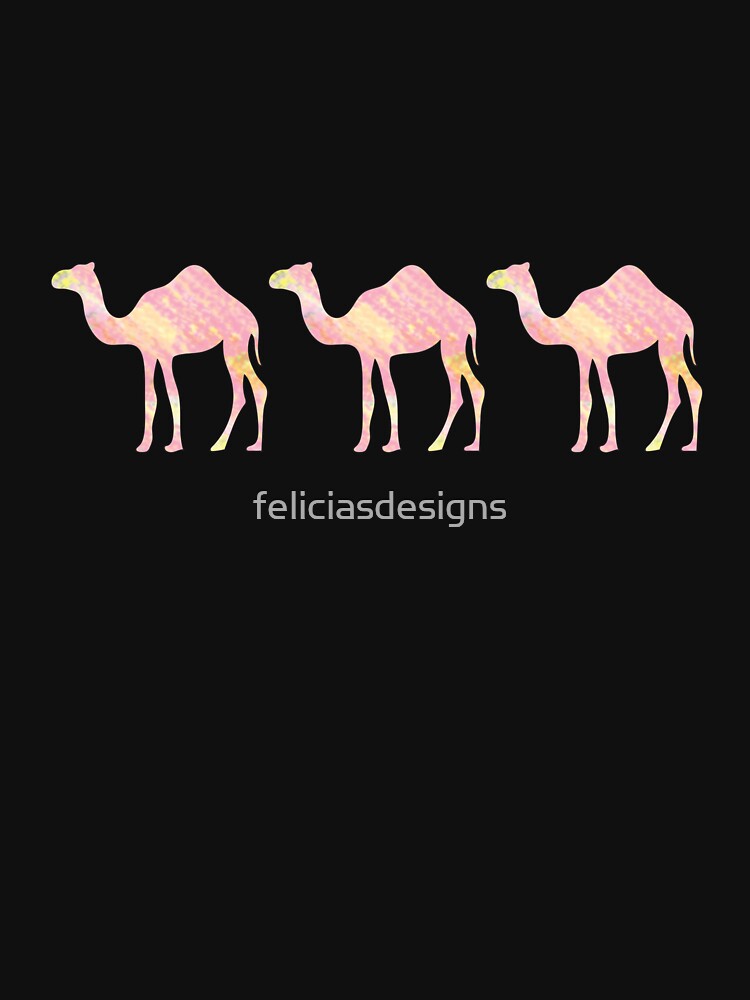 Pink Tie Dye Camels by feliciasdesigns