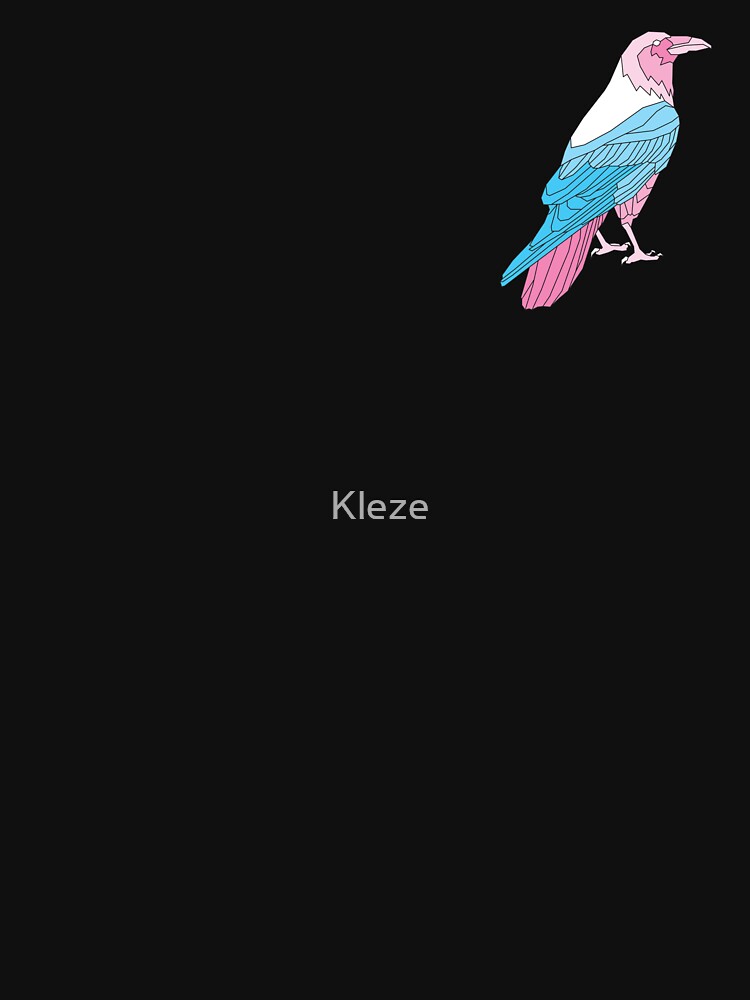 Pride bird: Transgender flag crow by Kleze