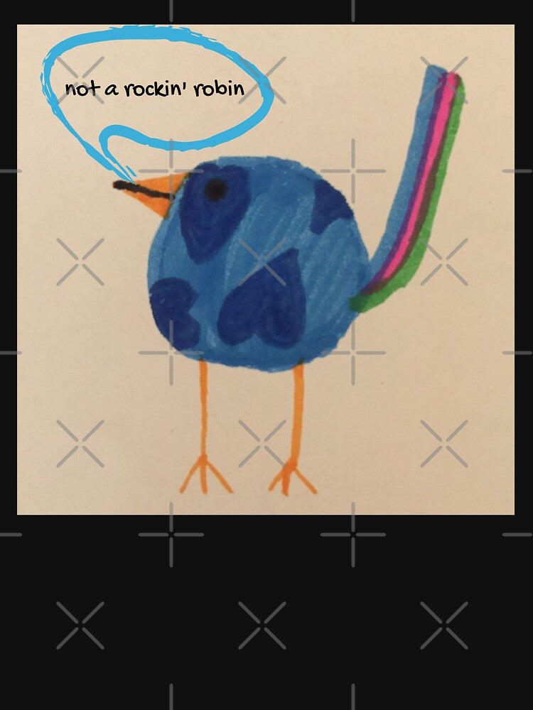 Baby Geek Bird ... not a rockin' robin   |  GEEK ANIMALS by Le Plus Three