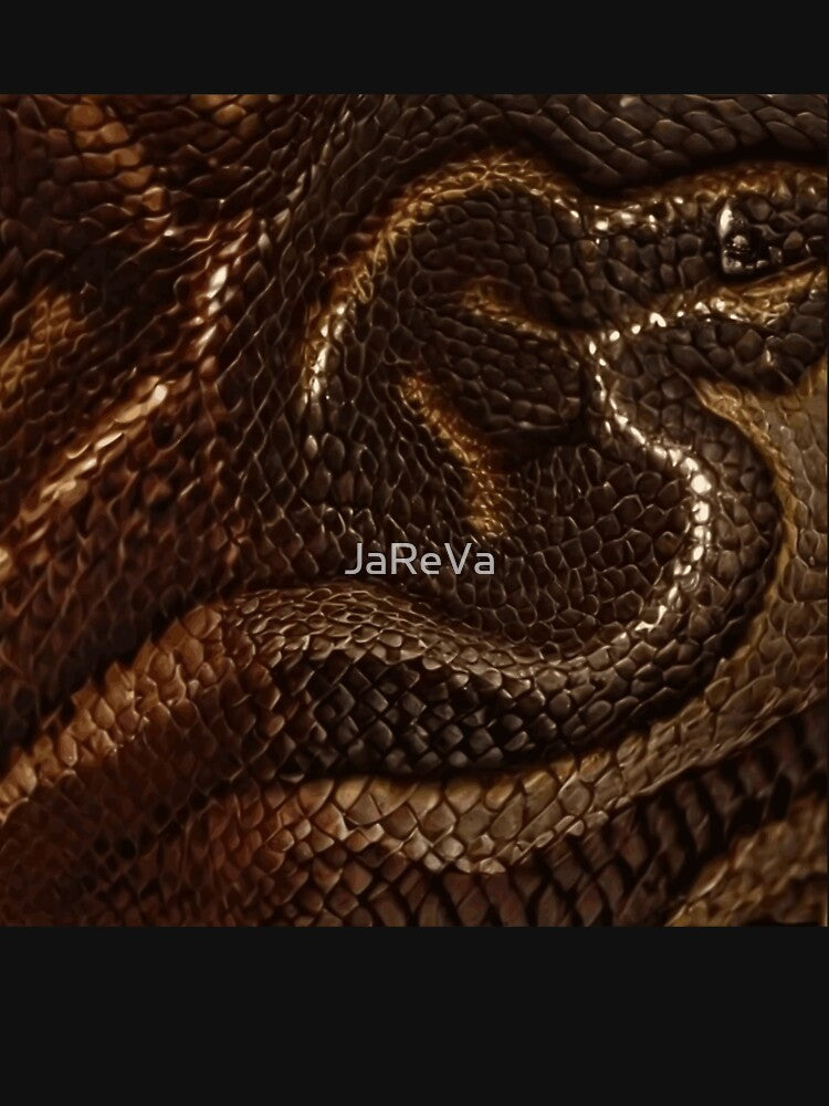 Printed image of shimmering snake skin by JaReVa