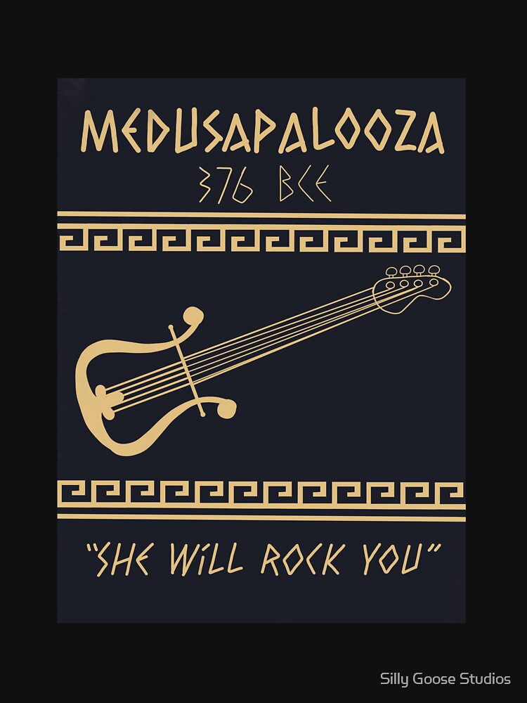 Medusa Palooza (Navy/Gold Colorway) by Silly Goose Studios