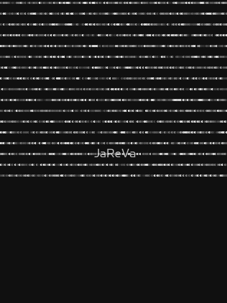 Printed image of silver sequins - horizontal stripes on black background by JaReVa