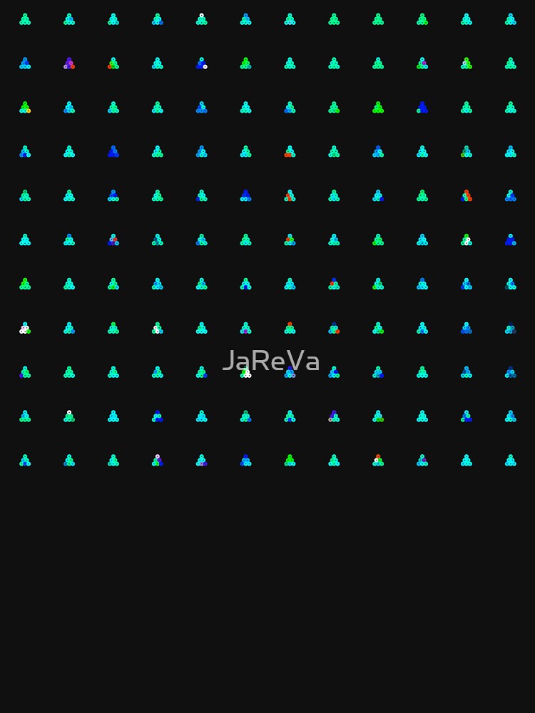 Printed image of azure sequins - pyramid shapes on gray background by JaReVa