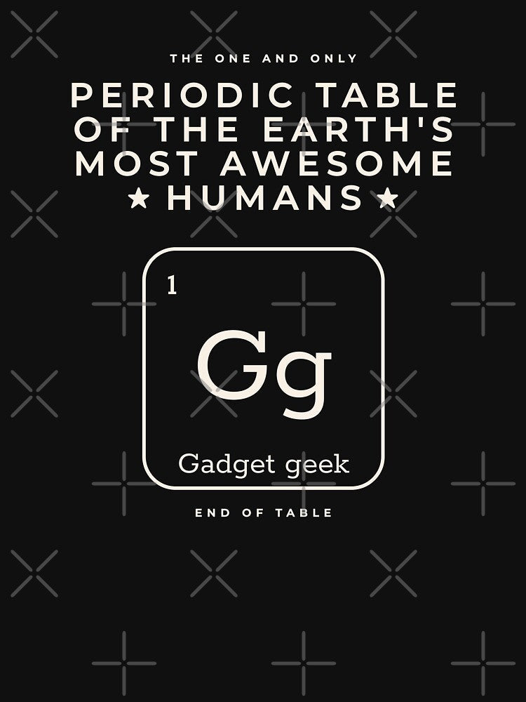 Gadget Geek Periodic Table by Geek Updated