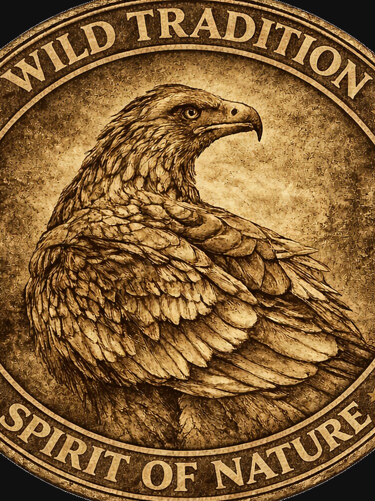 Bald Eagle Spirit of Nature – Wildlife Emblem | Wild Tradition Outdoor Design Full Emblem Print by WildTradition