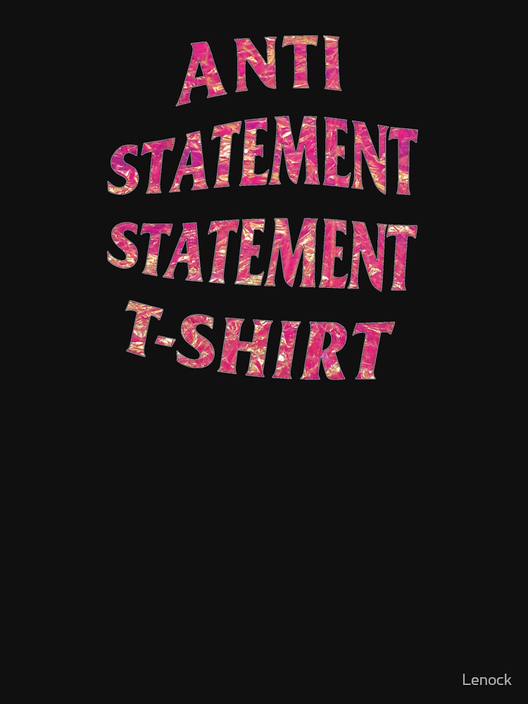 No statement! by Lenock