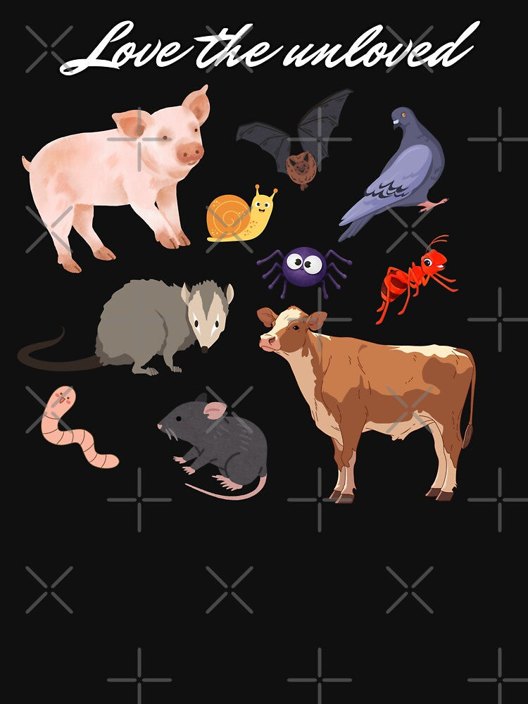 Love the Unloved Animals, Farm Animals, Insects, Birds, Rodents, Worms by SuchWowDesign