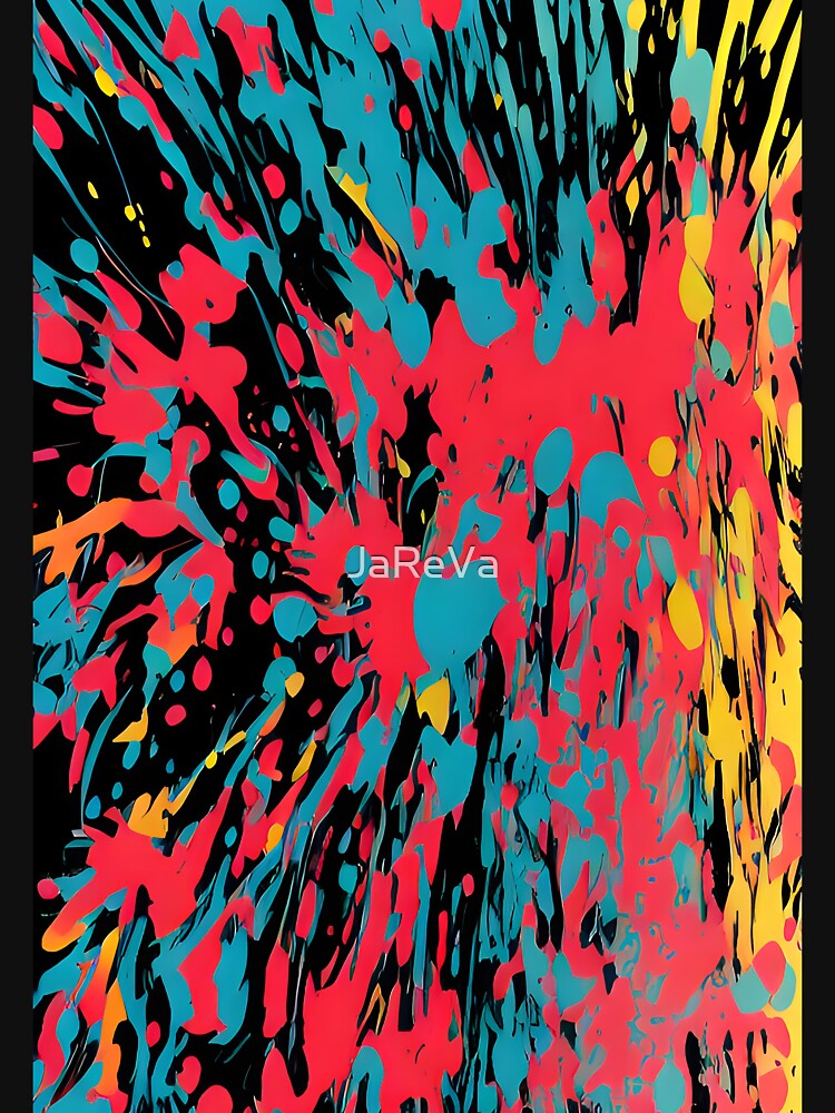Printed image of paint splatters by JaReVa