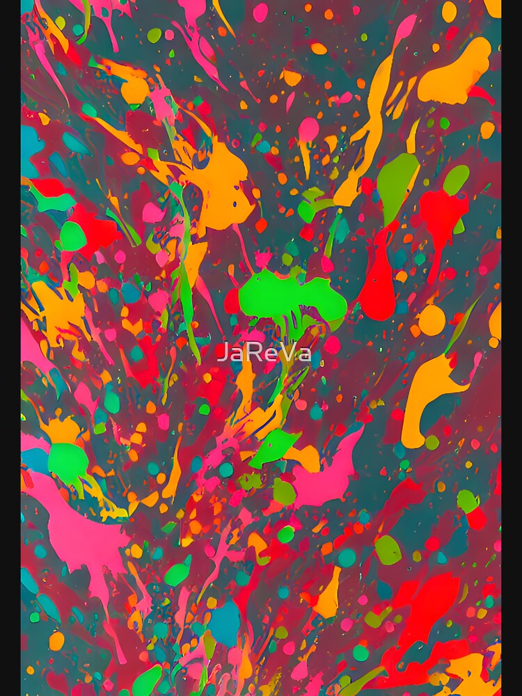 Printed image of paint splatters v7 by JaReVa