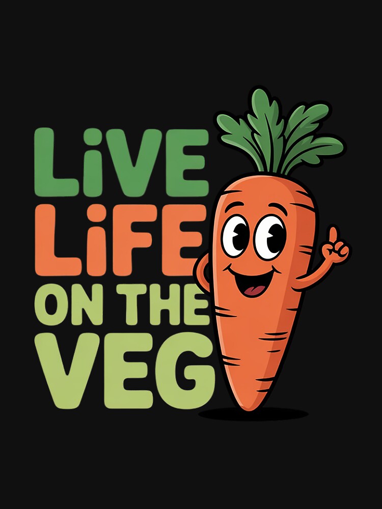 plant based carrot with Vegan Slogan by MatthewJordas