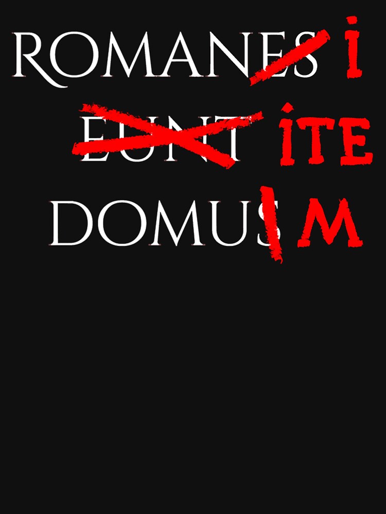 Romans go home (white) by JamesDecker2