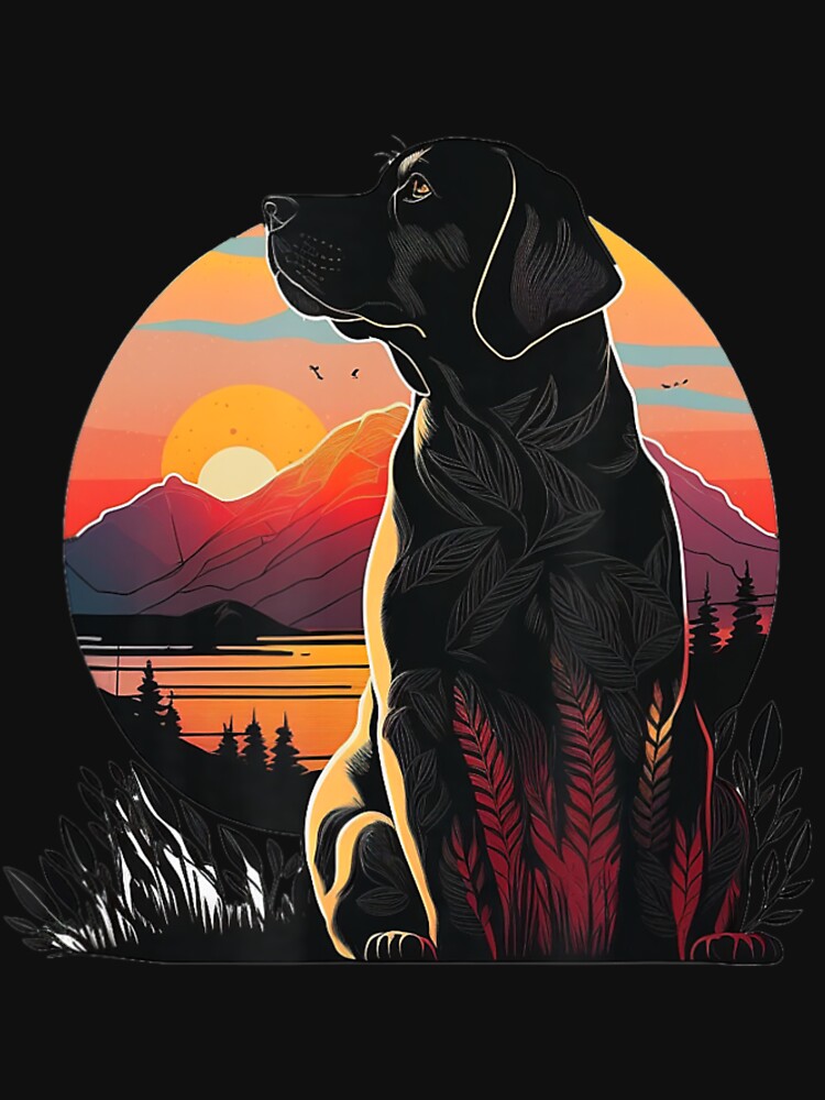 Cute Black Lab, Black Labrador Retriever by Arigue
