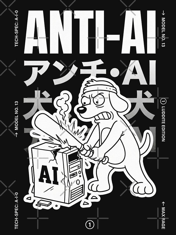 Anti AI Rage Dog by Flying Doggo
