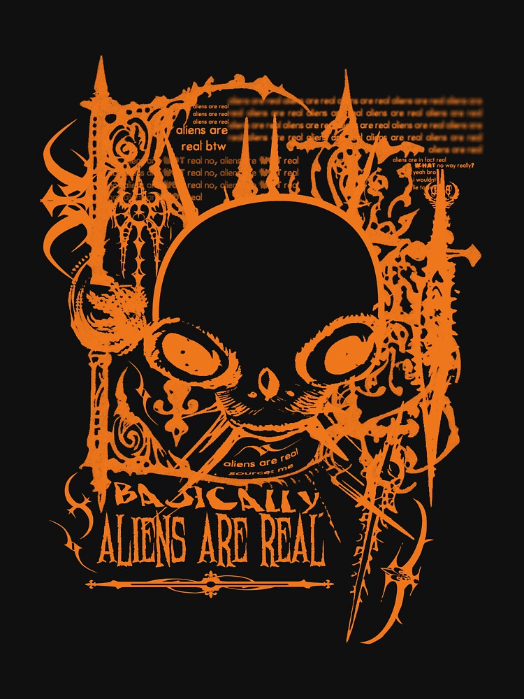 ALIENS ARE REAL (Orange) by RBLCreative