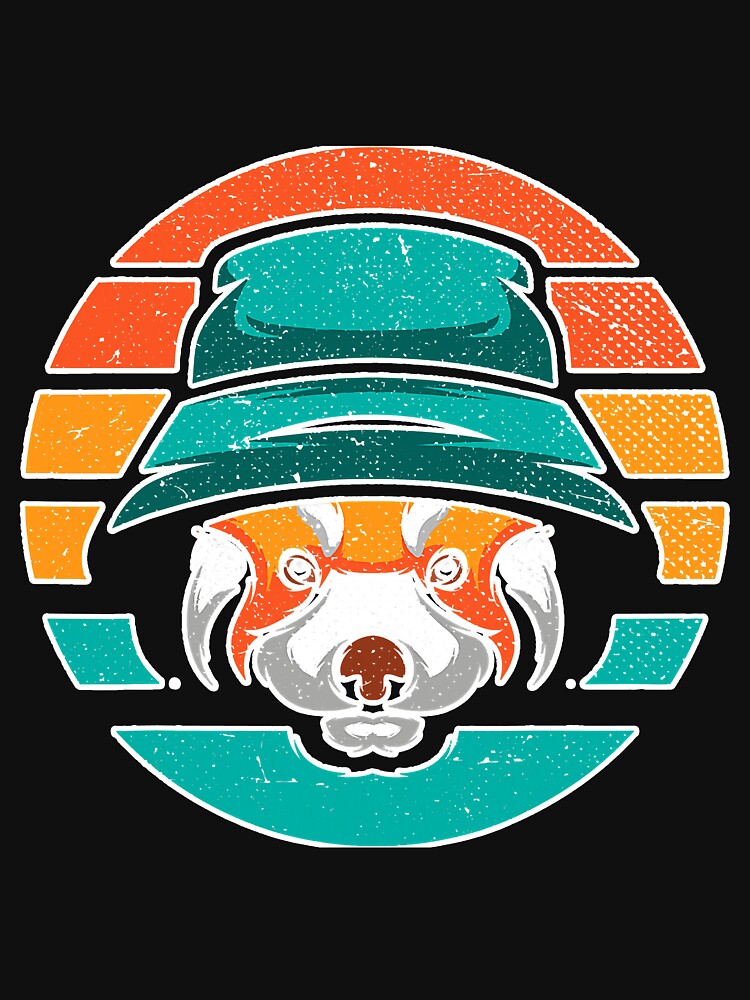Retro Forest Animal Wildlife Red Panda by SkyCloudBlue