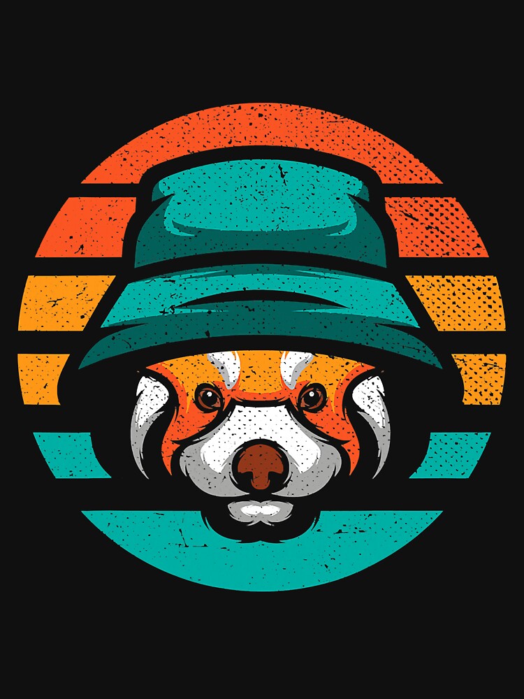 Retro Forest Animal Wildlife Red Panda by BundlerVq