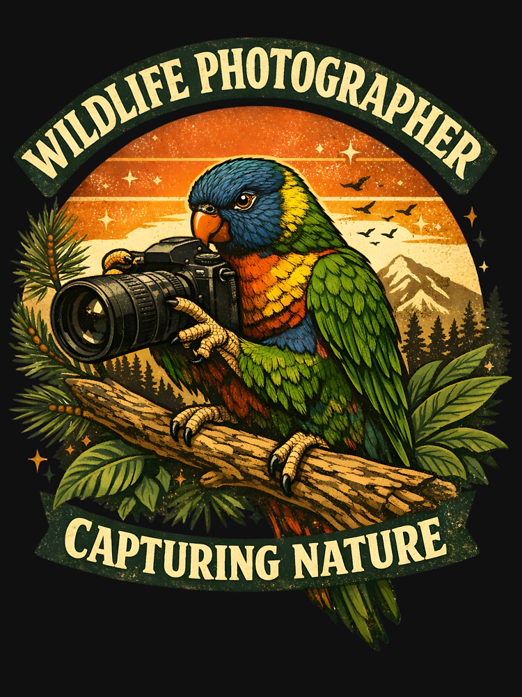 Wildlife Photographer Bird Nature Photography Lorikeet Camera Wildlife Lover Nature Photographer Design by swanwon Store