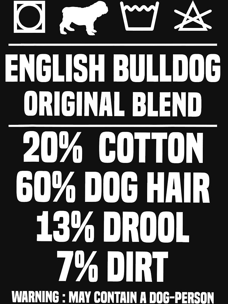 Funny Original Blend English Bulldog Dog by HenningMadsen
