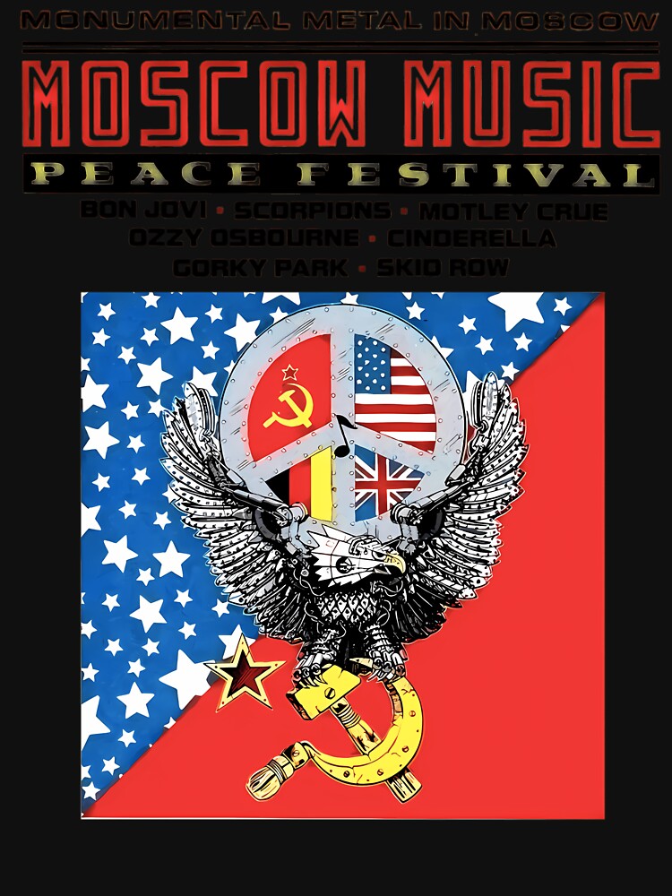 Moscow Music Peace Festival Printed Music Rock 80s by Sweeteez ★★★★★