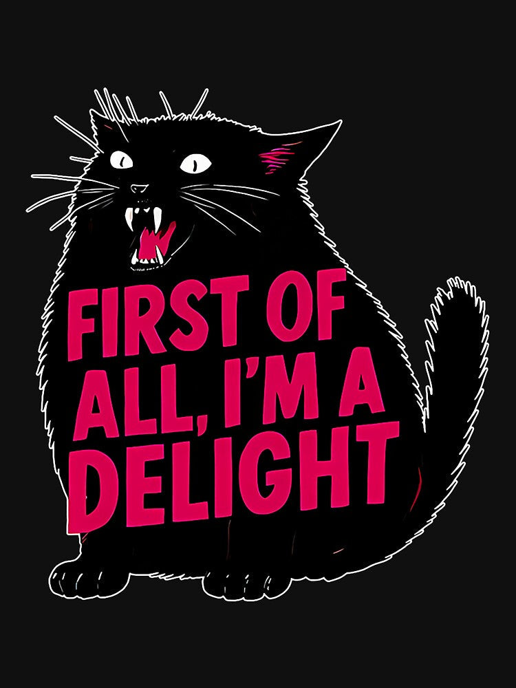 First of All I'm a Delight Roaring Black cat by KristineLi