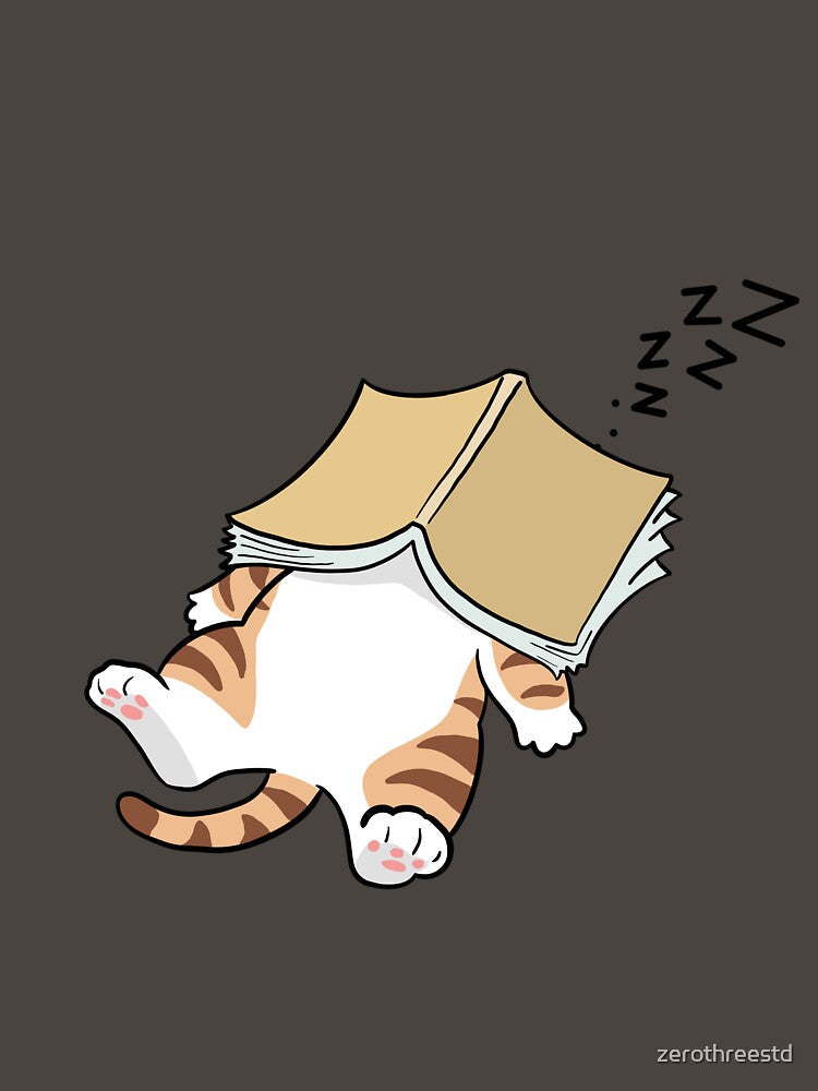 sleeping cat by zerothreestd
