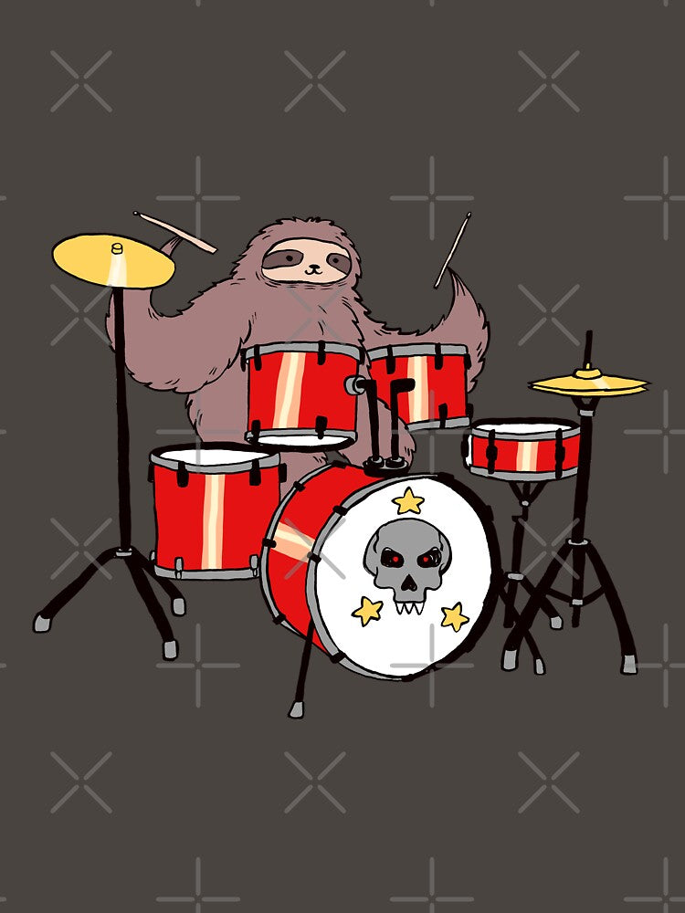 Drum Set Sloth by SaradaBoru