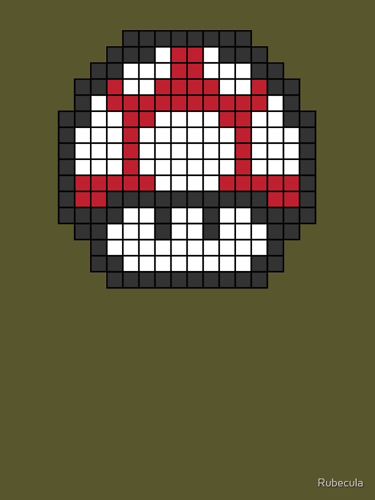 8Bit - Red Mushroom by Rubecula