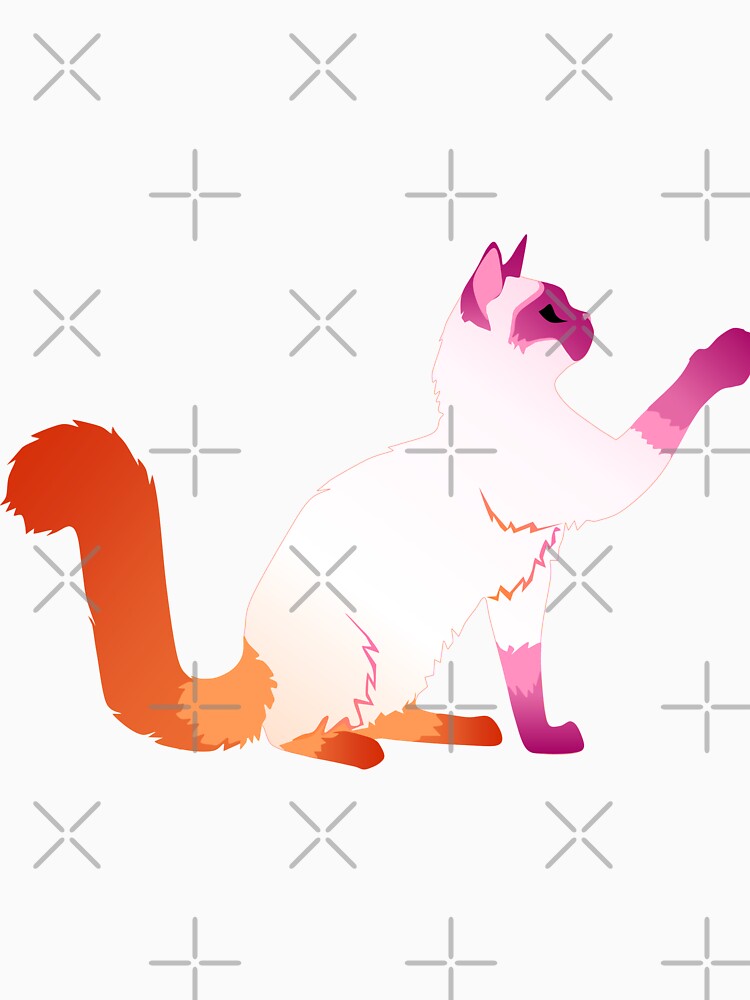 Pride Cats: Lesbian Pride Cat by LexLokiy