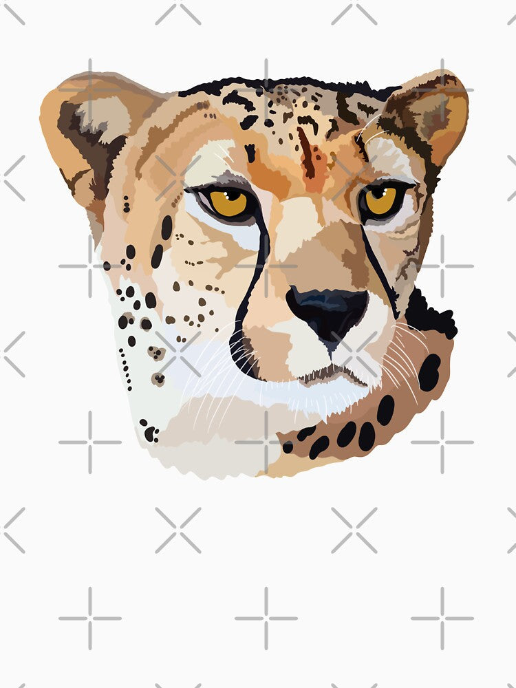 C is for Cheetah,Cheetah – Fast and Graceful African Big Cat Wildlife Illustration by PrettylittlepastelUk