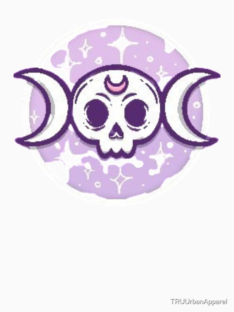 Kawaii Goth Moon Design by TRUUrbanApparel