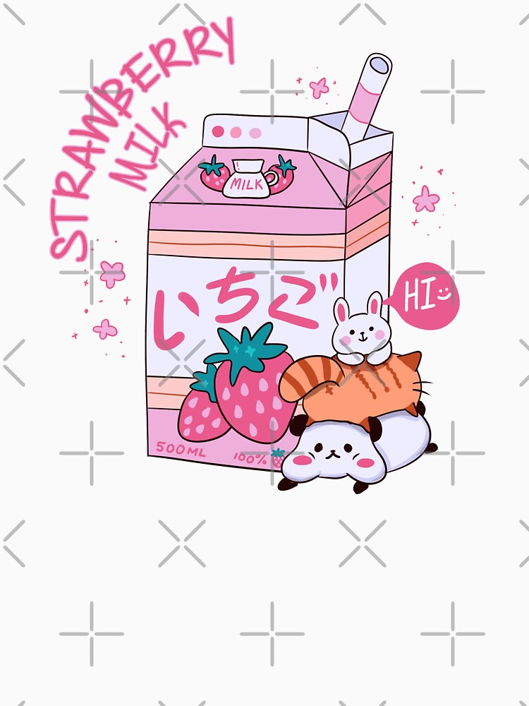 Kawaii strawberry milk cute Yumi kawaii Fairy kei by Kink Collective