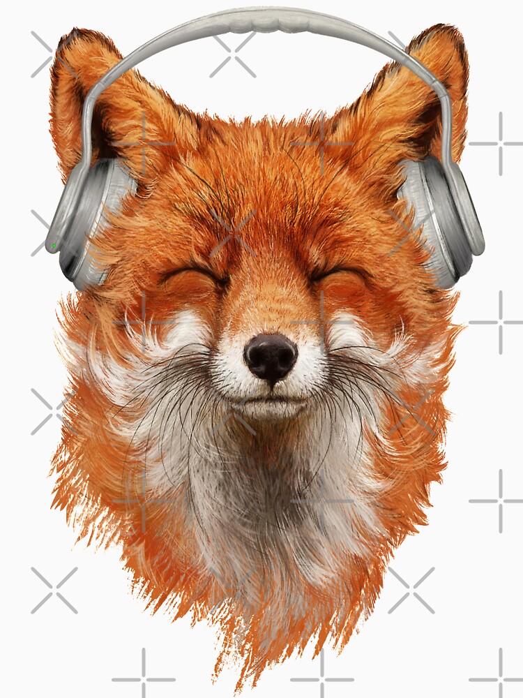 Smiling Musical Fox by 38Sunsets