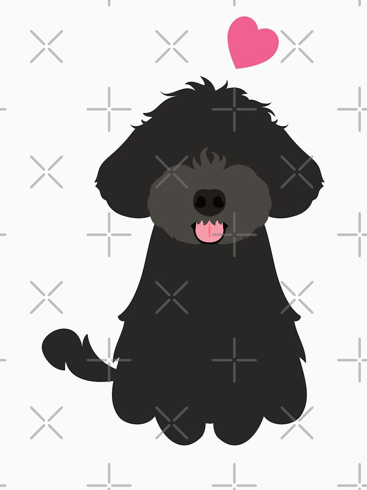 Love Black Yorkie Poo Yorkipoo by Lulupainting