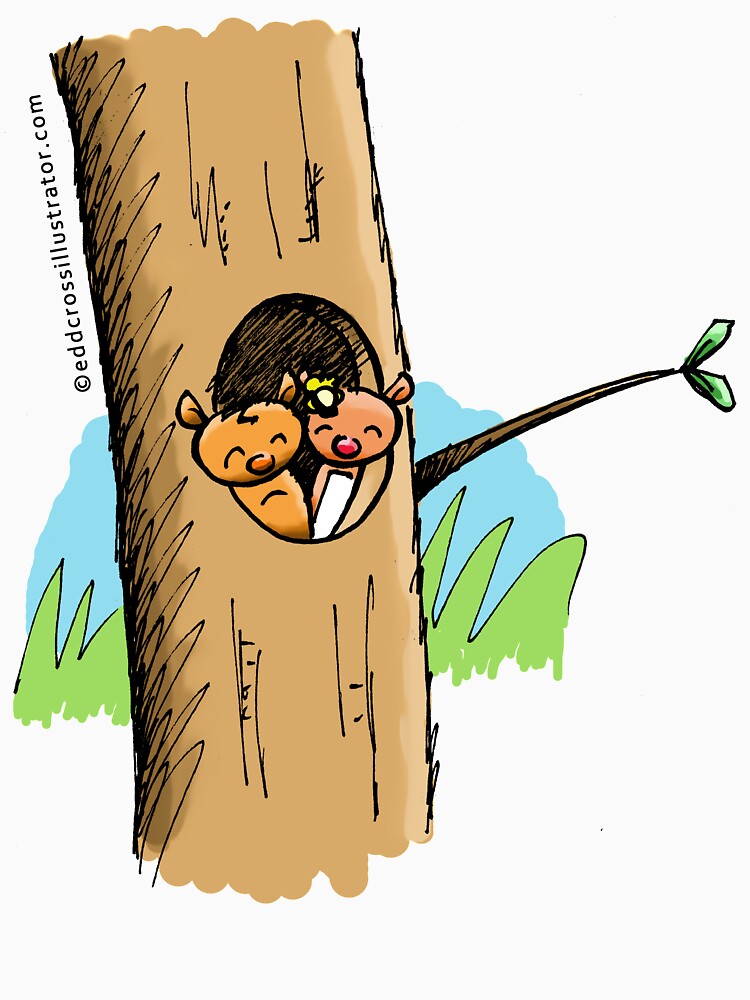 Ringo and Ringlet the Ringtail Possums in their home tree by eddcross