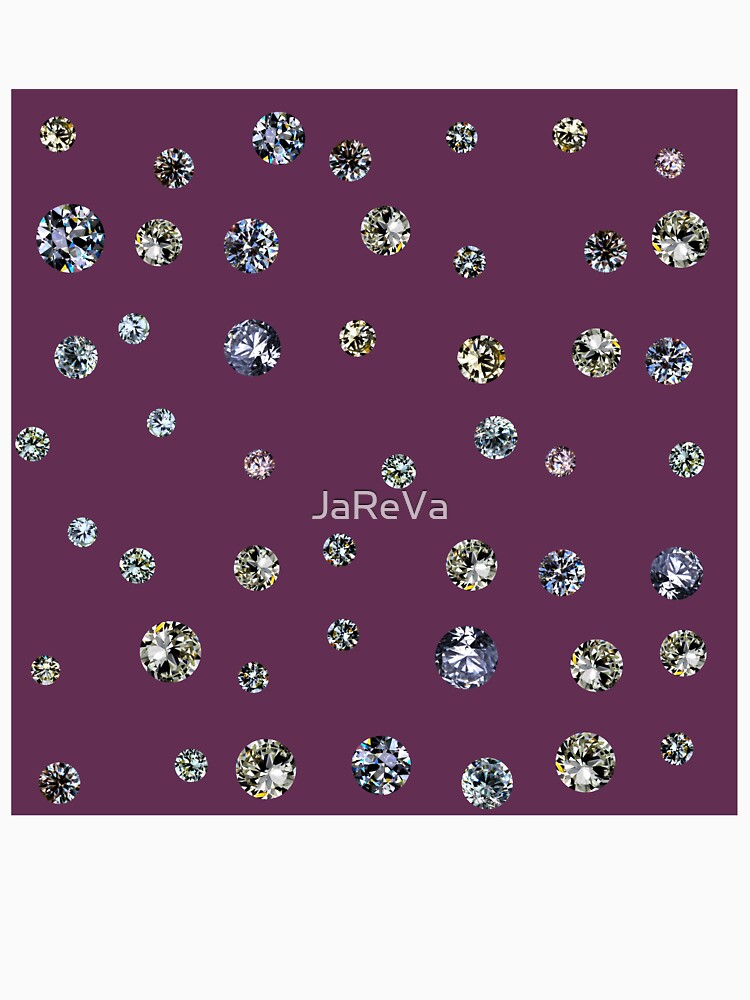 Printed image of Diamond pattern on dark purple by JaReVa