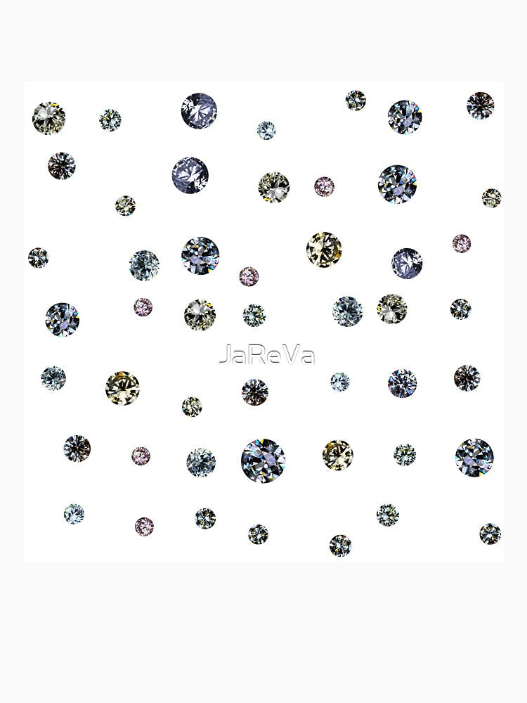 Printed image of Diamond pattern on white background by JaReVa
