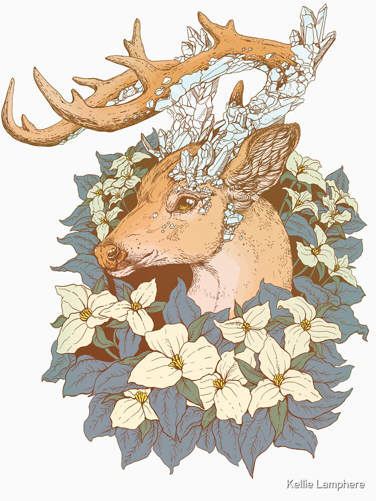 Non-typical Blue Quartz Buck by Kellie Lamphere
