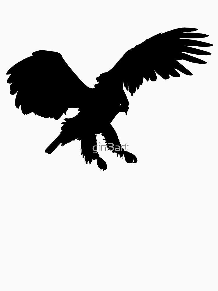 Eagle Black Silhouette Pet Animal Cool Style by gin3art
