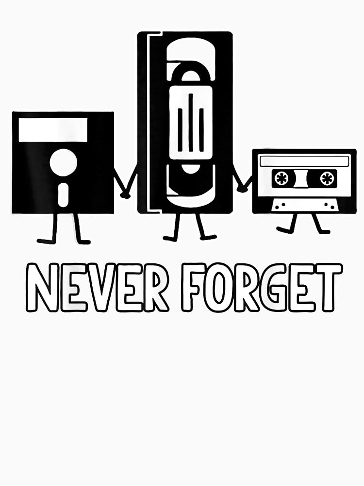 Novelty Mens Never Forget Retro Vintage Cassette Tape by keithldavis